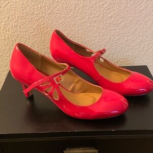 Red Mary Jane Heels